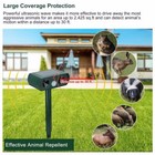Ultrasonic Animal Repeller Solar Powered Motion Sensor Repellent Ipx4