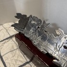 Vtg 2002 Signed Arthur Court Cast Aluminum Bunny Rabbit Cracker Holder tray