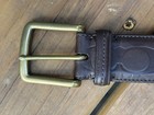Coach Men   s Brown Leather Embossed Signature C Motif Belt 36 New