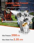 Vevor Pressure Washer Pump 3 4  Shaft Horizontal 3100 Psi 2 35 Gpm Replacement