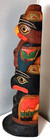 Nwc Katchikan Red Cedar Totem Pole Tlingit Native American Signed  sam  Williams