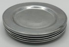 Vintage Wilton Armetale Plough Tavern Glossy 7 5 Inch Salad Plates - Set Of 5