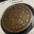 1848 Braided Hair Large Cent Copper Coin Philadelphia Business Strike Bn