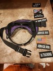 2 Service Dog Vests Size Small Purple   Size Large   Sold Together With Patches 