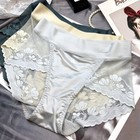 1 6 Pack Lot Women Sexy Sheer Satin Panties Brief High Waist Underwear Lingeries