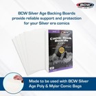 10 Packs Of 100  1000  Bcw 7  X 10  Silver Age Comic White Backing Boards