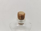 Vintage Glass Bottle With Wooden Stopper Whiskey 