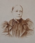 Antique Victorian Cabinet Card Older Woman Round Spectacles Glasses 1890s