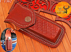 Custom Handmade Cow Leather Sheath For 4  To 5  Inches Folding Pocket Knife 1362