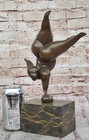 Signed Original Milo Nude Female Abstract Mid Century Bronze Sculpture Statue Nr
