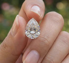Lab Grown Loose Cvd Diamond Pear Cut Vvs1 Clarity Certified Natural D Color 1 Ct