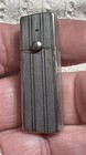 1920s Coty Lipstick Button Pushup Silver Finish Rectangular Tube Antique Vintage