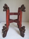 Antique Chinese Painted   Carved Wood Table Or Stand C  1920 s 14 3 8  Tall