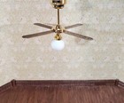 Dollhouse Battery Ceiling Fan Light 4 Blades 1 12 Scale Miniature