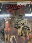 Miller High Life White Tailed Deer Bar Mirror Sign Wildlife Series