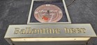 Vintage Ballantine Beer Motion Lighted Sign Clock Working