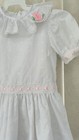 Vintage Toddler Little Girl Spring Easter Party White Eyelet Lace Dress 