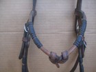 Champion Turf Leather Browband Western Headstall Black Braided Buttons Free Ship