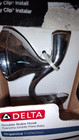 Delta Double Robe Hook Organica Collection Chrome Finish Org35-pc New 