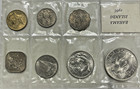 1966 Bahama Islands 7 Coin Uncirculated Set - 2 Silver Coins