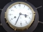 Vtg Schatz  ships Bell  Royal Mariner Ship Wheel Wall Clock Germany To Restore