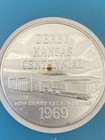 Vintage Franklin Mint Sterling Silver Proof Coin-medal Derby Kansas Centennial