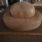 Antique Millinery Wooden Hat Form Mold Block