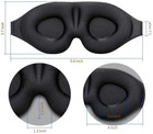 2pcs 3d Eye Mask Sleeping Travel Soft Padded Shade Cover Rest Relax Blindfold Us