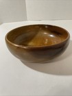Oregon Myrtle Wood Round Bowl Decorative 8    Wide Crafted In Usa Hand Turned