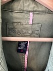 Jag Jeans Women s Sz M Denim Olive Jacket Button Down Collared Stretch Military