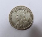 Newfoundland King George V Sterling Silver 25 Cents 1917 Scarce