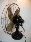 Antique Brass Blades Emerson Model 73648 Oscillating Fan Ge Face 16  Early 1900s