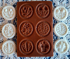 Collectible Springerle Baker Springerle Gingerbread Cookie Mold Flowers 6 Prints