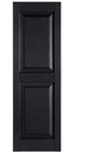Premier Raised Panel Exterior Decorative Shutters  15  X 39   Black  1-pair