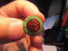 Antique - S  A  Co  Or A  S  Co   safety First  - Enameled Lapel Pin Screwback