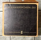Atlas Warner Dual 8 Film Editor Model D-23 Viewer Super 8mm Working W  Orig Box