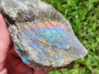 Rough Peacock Labradorite  Lot Of 3 Pieces  2 Lbs 9 Oz  Ideal For Lapidary