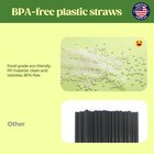 500 1000pcs Individually Wrapped Clear Plastic Drinking Straws Made In Usa