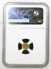 1853 California Fractional Gold Liberty 1 4 Bear  2b Type Ngc Ms-64