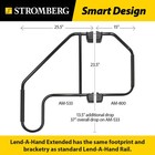 Stromberg Carlson Am-533 Lend-a-hand Extended Assist Rail 37  Black