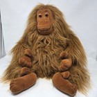 Vtg Plush Creations Orangutan Monkey Ape Hairy Shaggy Stuffed Animal Toy 1988