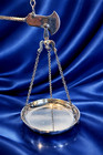 Silver Plated - Italian  chapman  Weight Scale   Candle Holder