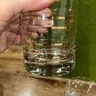 Mikasa Vintage Gold Mcm Rocks Glasses Set Of 4 Mid Century Barware