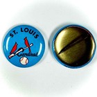 Vintage 1960 s St Louis Cardinals Mlb Baseball Pinback Button Pin 1968 Rold Gold