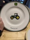 John Deere Licensed Gibson Housewares Dinnerware Set Plates   Bowls Tractor