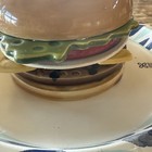 Vintage Jo Anne Marquardt Deli Hamburger Ceramic Coaster Set
