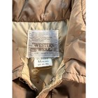 Vintage Sears Western Wear Brown Down Puffer Vest Western Yoke Mens Medium