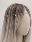 Silver Rhinestone Head Chain Hair Jewelry Crystal Festival Headpiece Boho