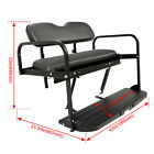 Golf Cart Flip Rear Back Seat Kit - Black Cushion For Yamaha Drive G29 2007-2016