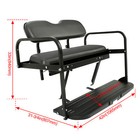 Golf Cart Flip Rear Seat Kit Black Cushion For Yamaha Drive G29 2007-2016 2013